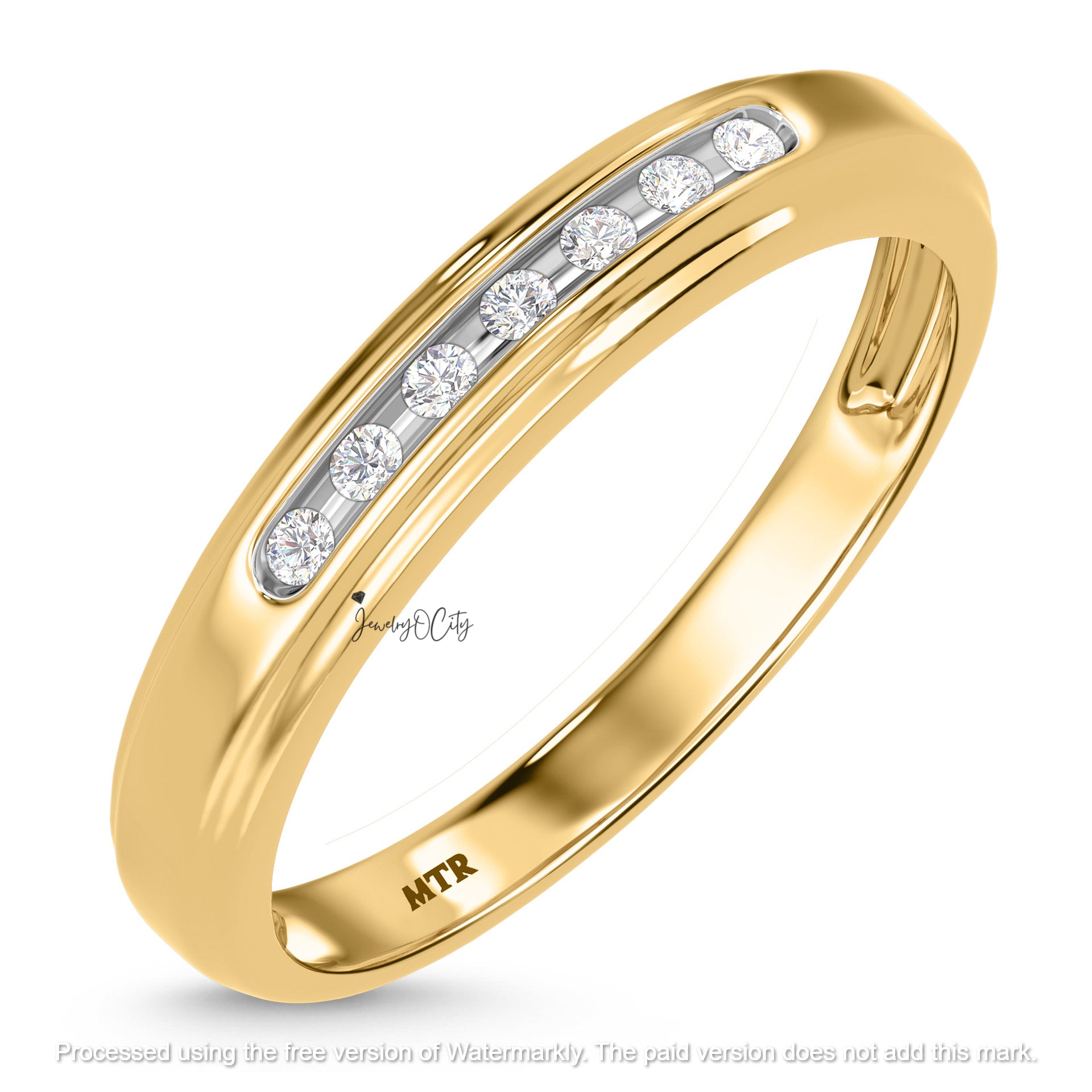 2.46Ct Round Cut Diamond Solitaire/Accent Engagement Trio Set